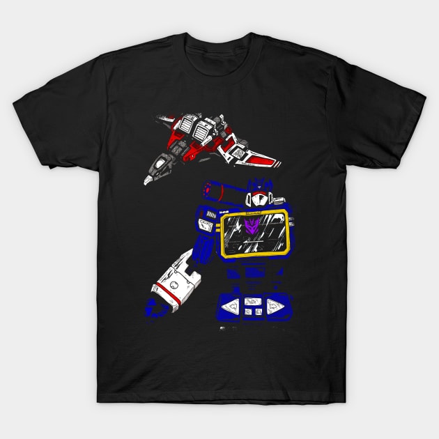 soundwave and laserbeak T-Shirt by JonathanGrimmArt